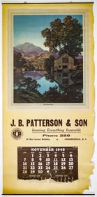 1948 Maxfield Parrish Large Calendar The Millpond