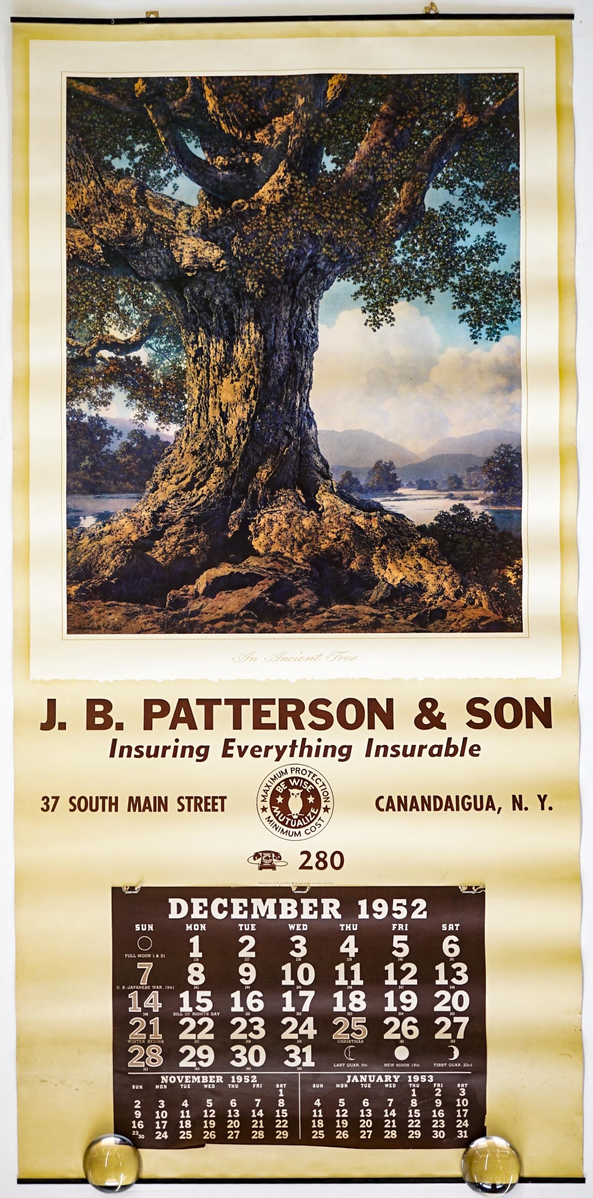 1952 Maxfield Parrish Large Calendar (1 of 3)