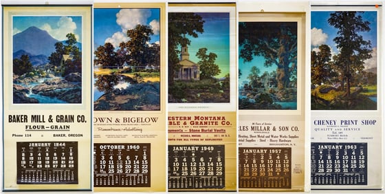 Maxfield Parrish Advertising Calendars (5)