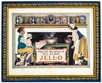 Maxfield Parrish 1924 Ad JELL-O Framed