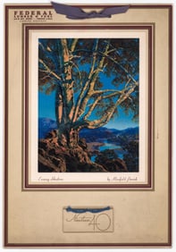 Maxfield Parrish 1940 Calendar [Evening Shadows]