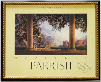 Parrish 'Daybreak' Poster Framed [Alma Gilbert]