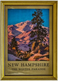 Parrish 'Winter Paradise' NH Poster Framed