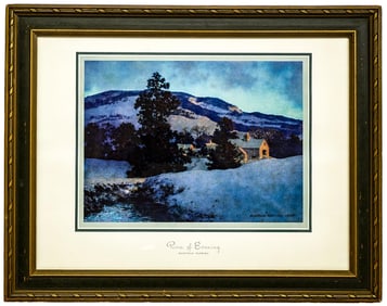 Maxfield Parrish 'Peace of Evening' Print Framed