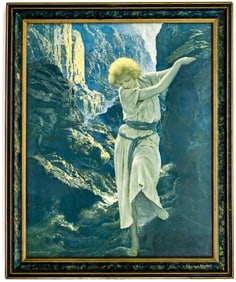 Maxfield Parrish 'The Canyon' 1924 Print Framed