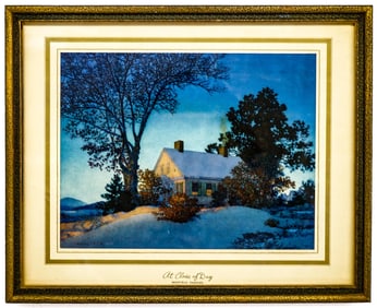 Maxfield Parrish 'At Close of Day' 1943 Print