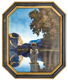 Maxfield Parrish 'Evening' Print Framed