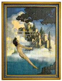 Maxfield Parrish 'Dinky Bird' 1905 Print Framed