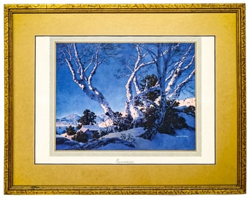 Maxfield Parrish 'Sunrise' Print Framed