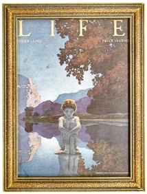 Maxfield Parrish 'Evening' Life 1921 Framed