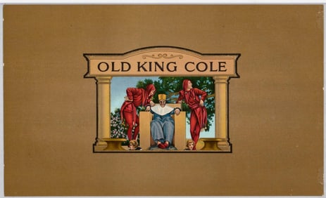 Old Original OLD KING COLE Cigar Label - Parrish