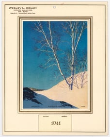 Maxfield Parrish -When Winter Comes 1941 Calendar