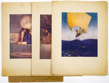 Maxfield Parrish (3) Prints [Arabian Nights]