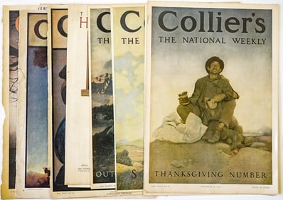 Maxfield Parrish (8) Antique Collier's Covers