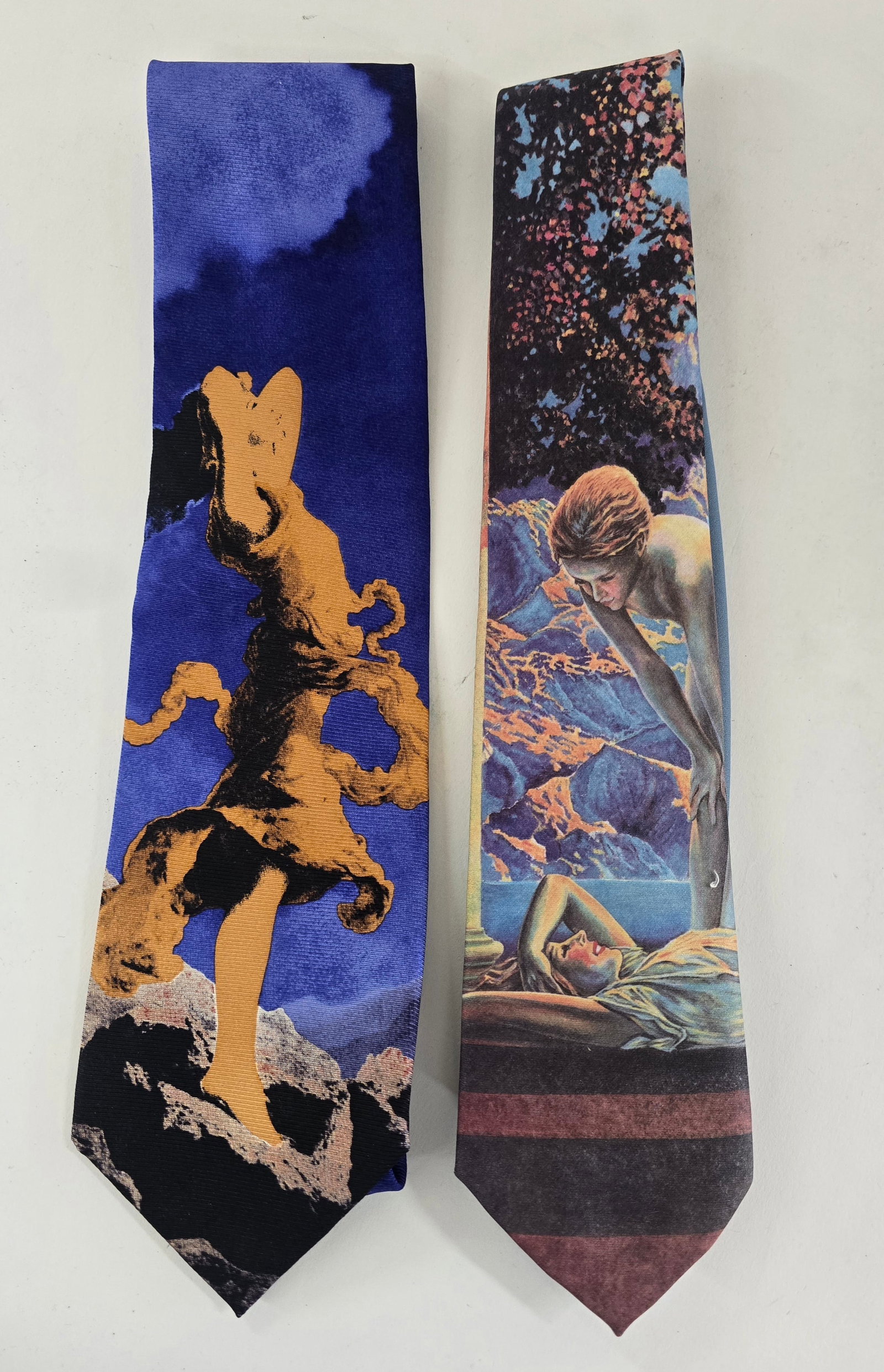 [2] Parrish Neckties: [2] Parrish Neckties. The absence of a condition report does not imply that the lot is in perfect condition or completely free from wear and tear, imperfections, or the conditions of aging. Photos may