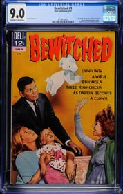 Bewitched 9 4/67 Dell Publishing CGC 9.0