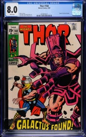 Thor 168 9/69 Marvel Comics CGC 8.0