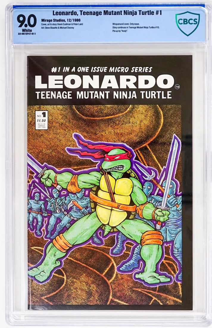 [Mirage Studios, 1986] Leonardo #1 CBCS 9.0 (1 of 2)