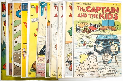 Vintage (11) Comics -Captain and the Kids; Disney