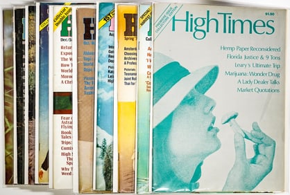 High Times (10) Vintage Magazines [Marijuana]