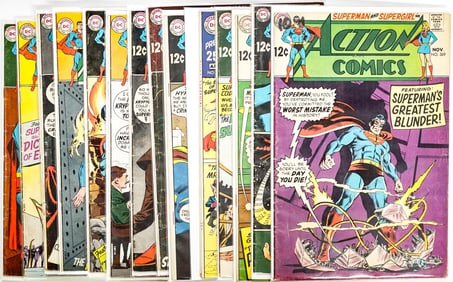 DC Action Comics (14) Comic Books [#369-382]