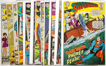 Superman (12) DC Comic Books [#210-221]