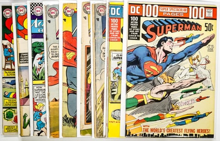 Vintage (9) Superman DC Comic Books