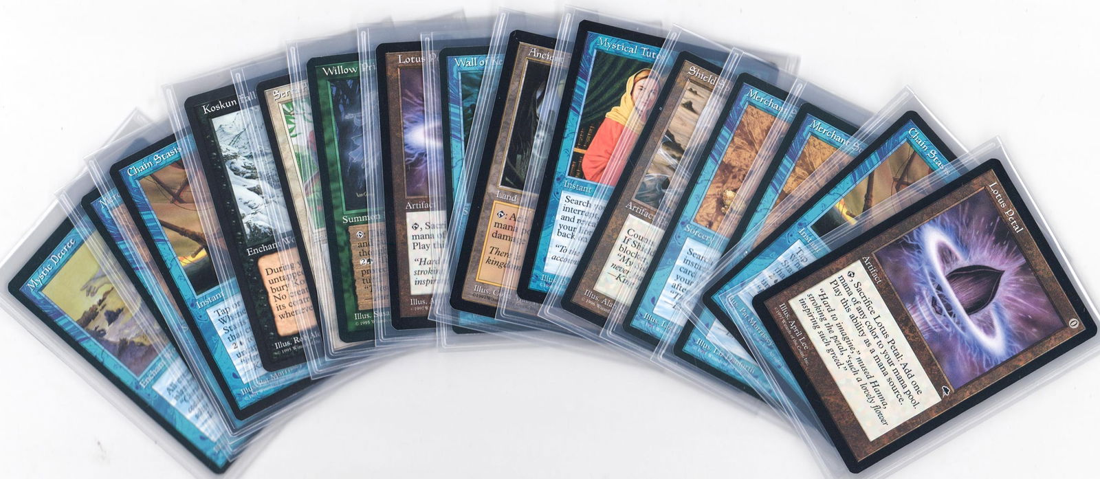 Magic: The Gathering Cards (15) Pack Fresh: Magic: The Gathering key cards (15). NM-MT/MT Pack Fresh. The absence of a condition report does not imply that the lot is in perfect condition or completely free from wear and tear, imperfections, or
