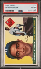 Sandy Koufax 1955 Topps #123 PSA 4