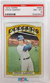 1972 Topps Steve Garvey #686 PSA 8