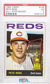 Pete Rose 1964 Topps #125 PSA 5