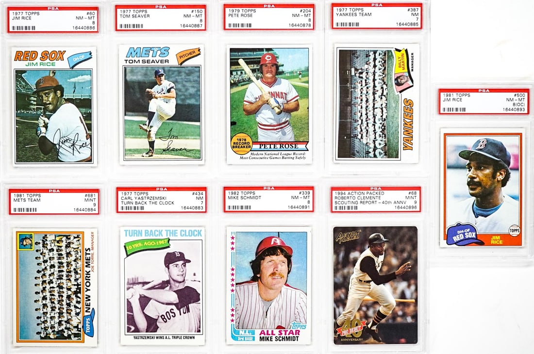 (9) Vintage PSA Graded Baseball Cards (1 of 19)