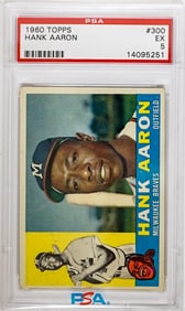 Hank Aaron 1960 Topps #300 PSA 5