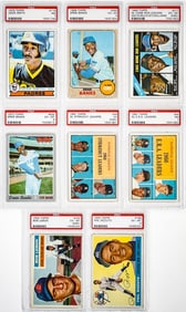(8) Vintage PSA Graded Topps Baseball Cards