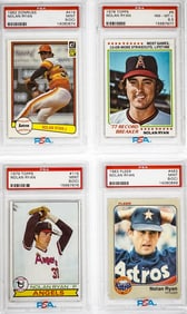 Nolan Ryan-(4) High Grade PSA Graded Cards