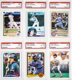 Ryne Sandberg PSA Graded Cards (6)