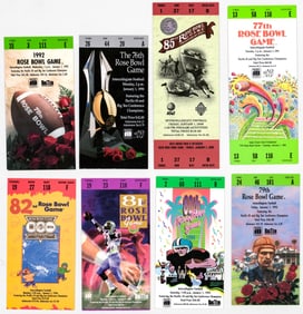 1990-1996, 1999 Rose Bowl Tickets