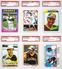 Dave Winfield PSA Graded Cards (6)