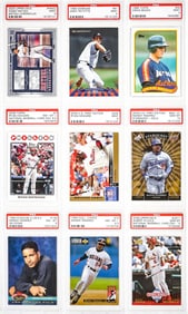 (9) Baseball Cards-PSA Graded with RC's etc