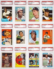 (12) Vintage Baseball Cards -PSA Graded