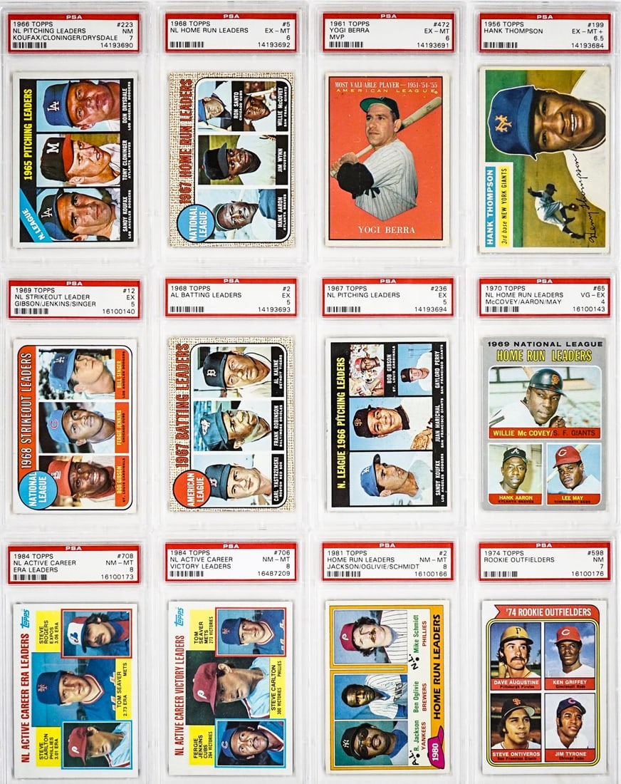 (12) Vintage Baseball Cards -PSA Graded. (1 of 13)