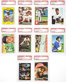 (10) Vintage Baseball Cards -PSA Graded