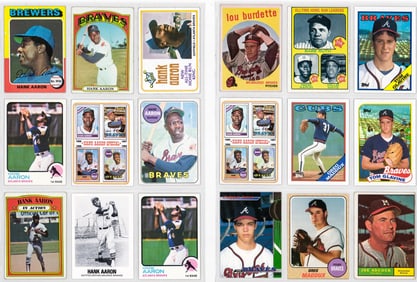 Vintage Baseball Cards (18) -Hank Aaron & More