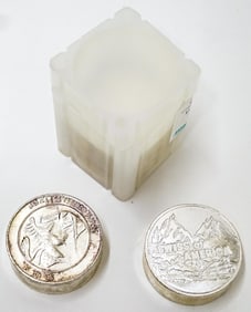 (4) 5 Oz. .999 Fine Silver  Rounds-20 ounces