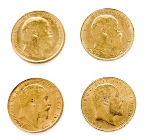 (4) 22ct Gold Full Sovereigns Weighing 7.98 G Each