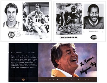 Cowens, Dent & Fry SIGNED BAS COA [3] [Sports]
