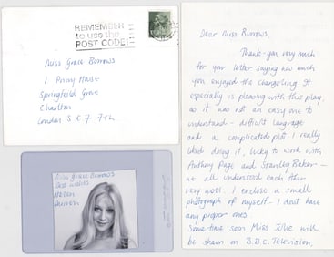 Helen Mirren SIGNED Photo and Letter COA