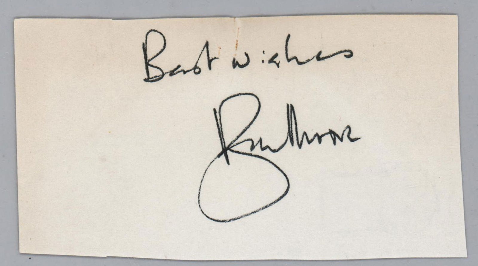 Roger Moore Cut Signature BAS COA (1 of 2)