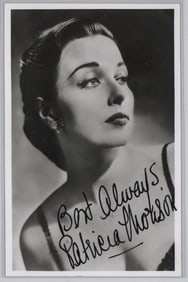 Patricia Morison 5.5x3.5 Photo SIGNED BAS COA
