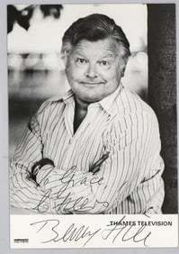 Benny Hill 5.75x4 Photo SIGNED BAS COA